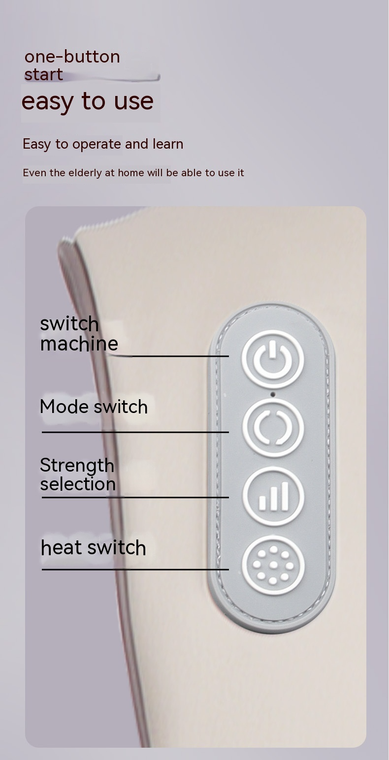 Rechargeable Trapezius Neck Massager – Deep Tissue Relief with Heat Therapy