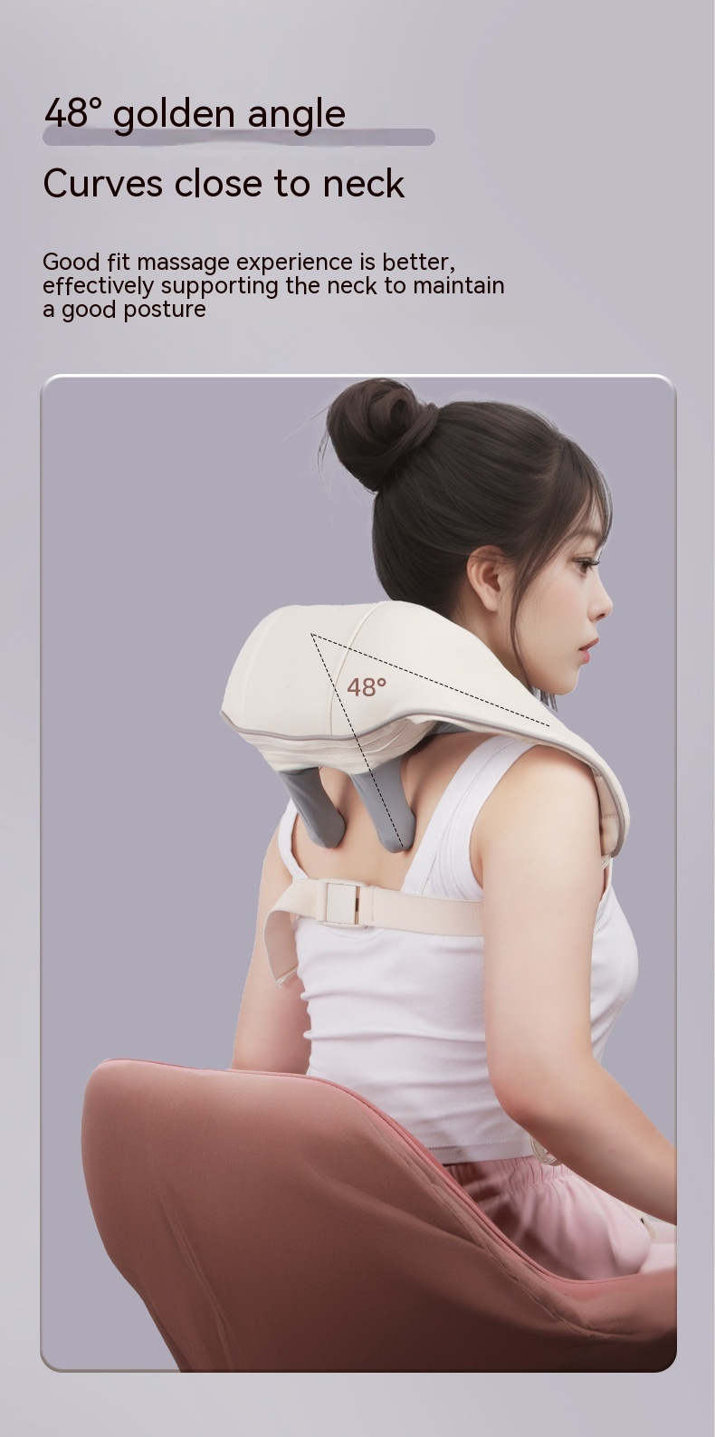 Rechargeable Trapezius Neck Massager – Deep Tissue Relief with Heat Therapy