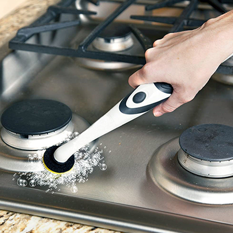 Electric Cleaning Brush Ultrasonic Scrubber Kitchen Appliance Bathroom Shoe Brush Sonic Scrubber