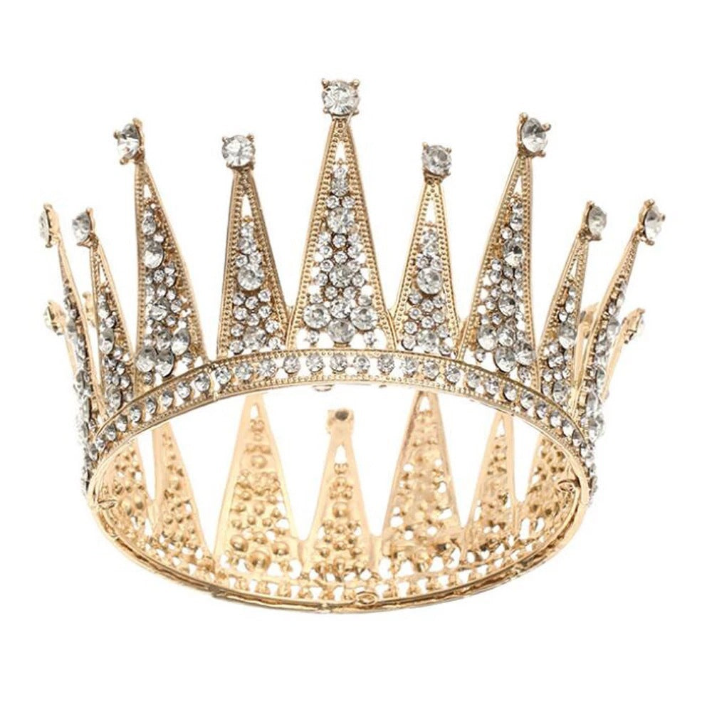 Bridal Diamond Crown – Elegant Alloy Hair Accessory for Weddings & Events