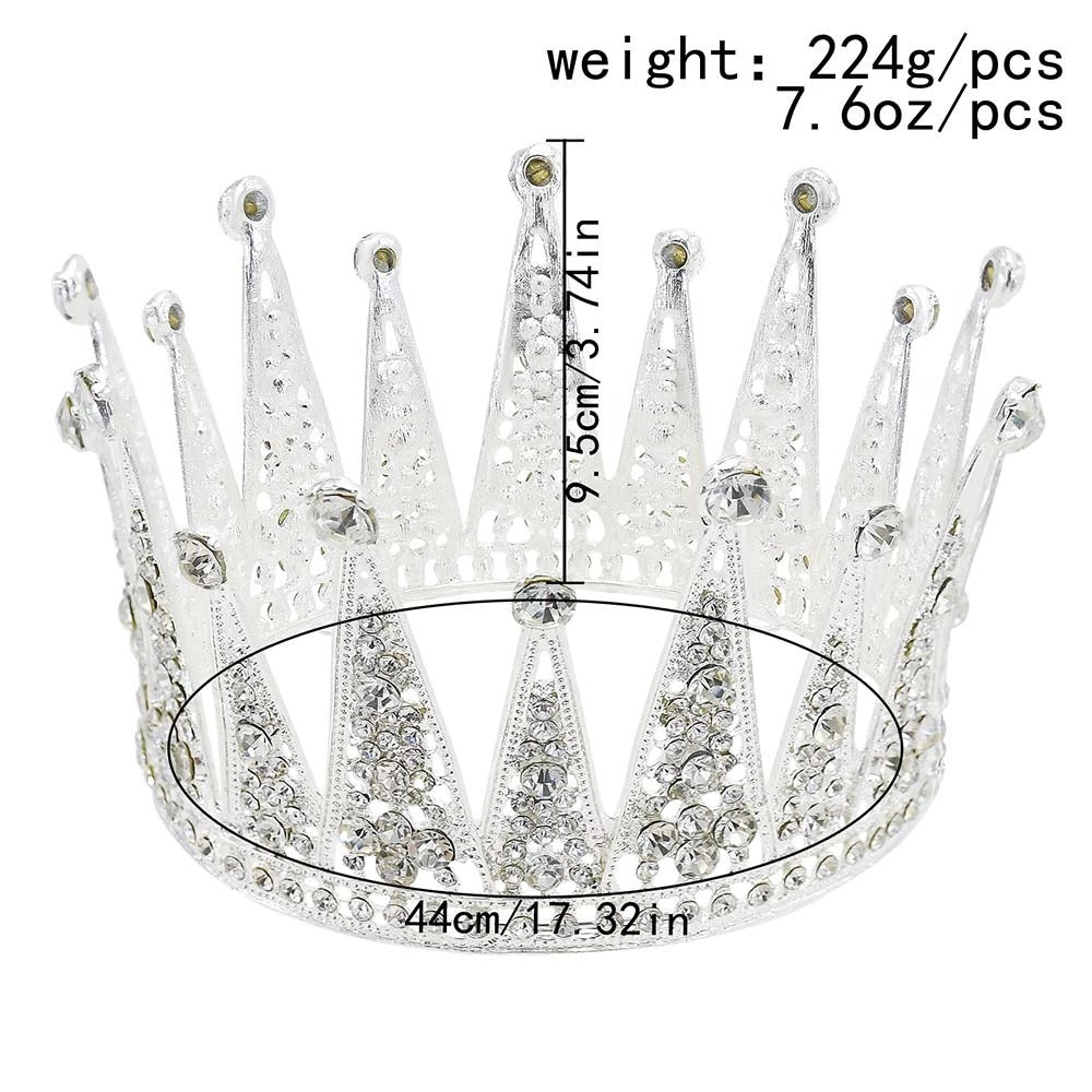 Bridal Diamond Crown – Elegant Alloy Hair Accessory for Weddings & Events
