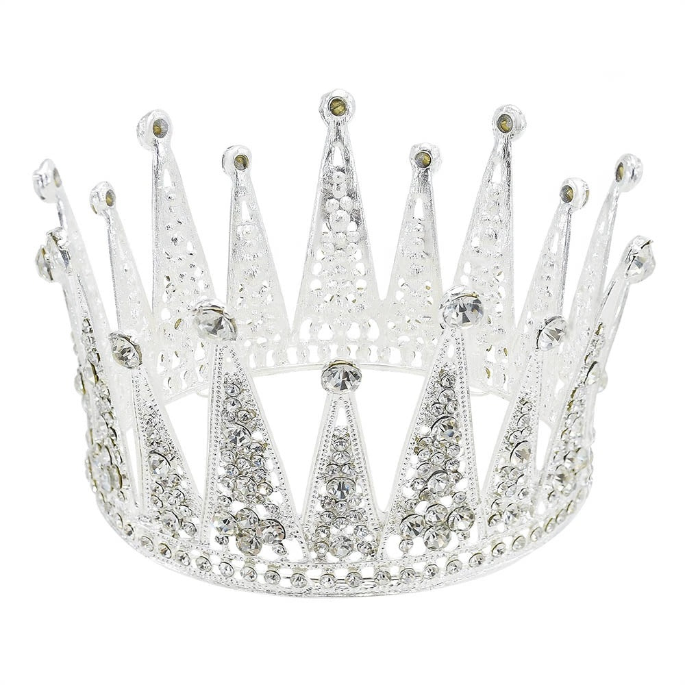 Bridal Diamond Crown – Elegant Alloy Hair Accessory for Weddings & Events