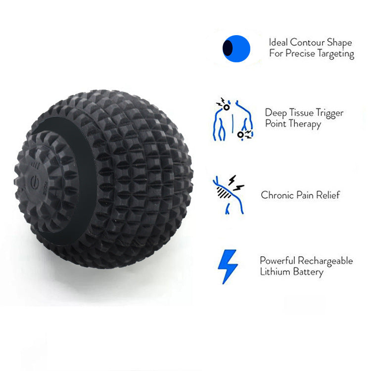 Electric Massage Ball - 4-Speed Vibrating Therapy Ball for Muscle Recovery