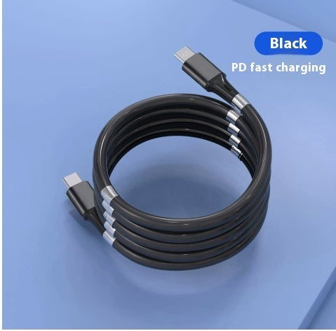 Magnetic Travel Data Cable - Portable Charging Cord with Multi-Interface Options