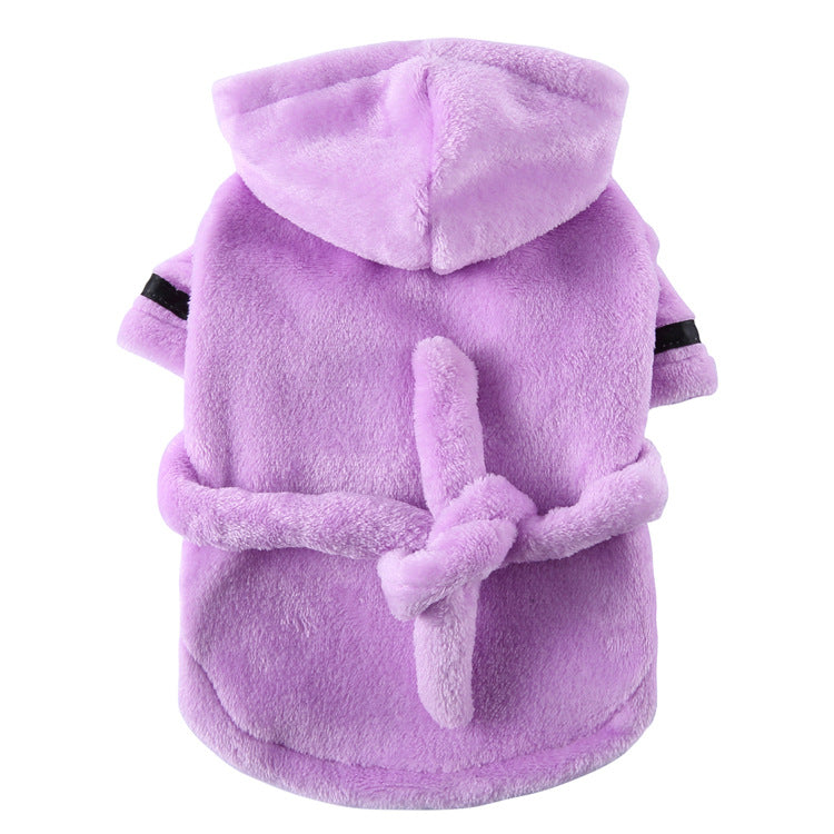 Household Dog Bath Towels Dog And Cat Bathrobe French Dou Pet Bathrobe Pajamas
