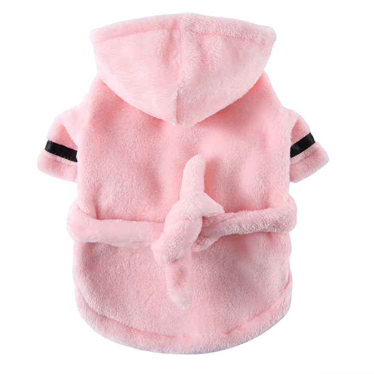 Household Dog Bath Towels Dog And Cat Bathrobe French Dou Pet Bathrobe Pajamas