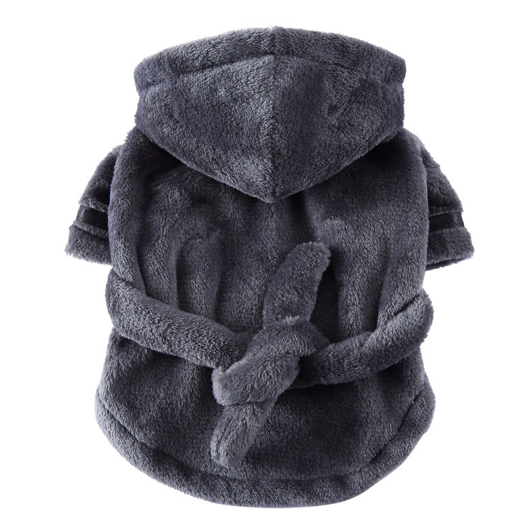 Household Dog Bath Towels Dog And Cat Bathrobe French Dou Pet Bathrobe Pajamas