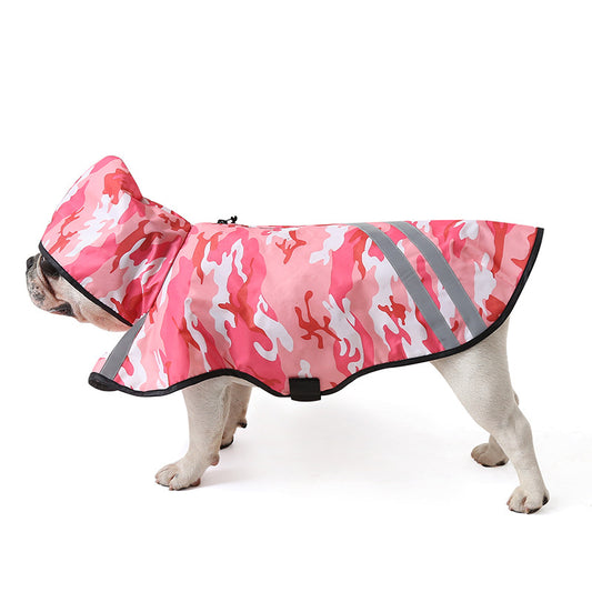 Allure & Ease Reflective Waterproof Pet Raincoat – Lightweight Rain Gear for Dogs