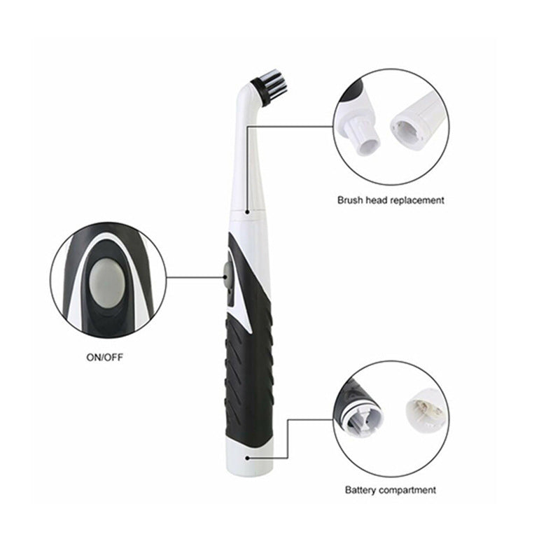Electric Cleaning Brush Ultrasonic Scrubber Kitchen Appliance Bathroom Shoe Brush Sonic Scrubber