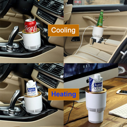 Portable Car Heater &amp; Cooler Cup Holder - 12V Drink Temperature Control