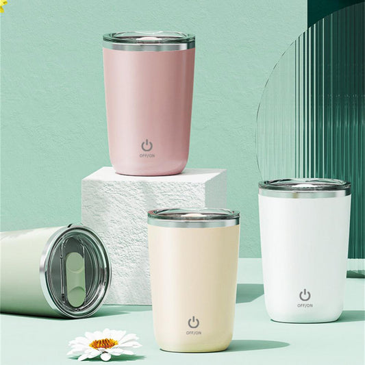 350ml Automatic Magnetic Self-Stirring Coffee Mug - Electric One-Click Stirring Cup