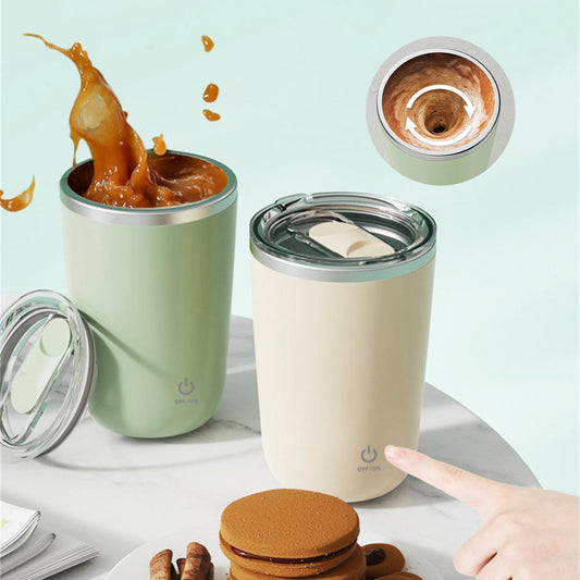 350ml Automatic Magnetic Self-Stirring Coffee Mug - Electric One-Click Stirring Cup