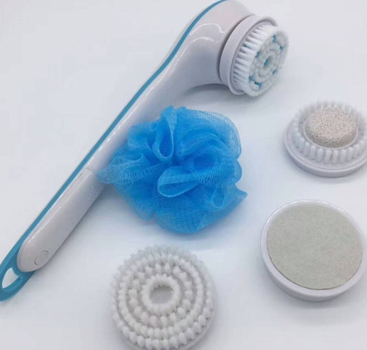 Spin Spa Bath Brush - Electric Body Scrubber with Long Handle