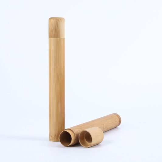 Bamboo Toothbrush Travel Case - Eco-Friendly Portable Protector