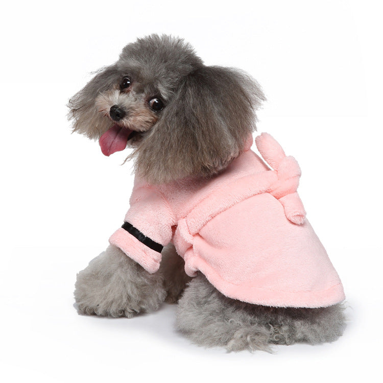 Household Dog Bath Towels Dog And Cat Bathrobe French Dou Pet Bathrobe Pajamas