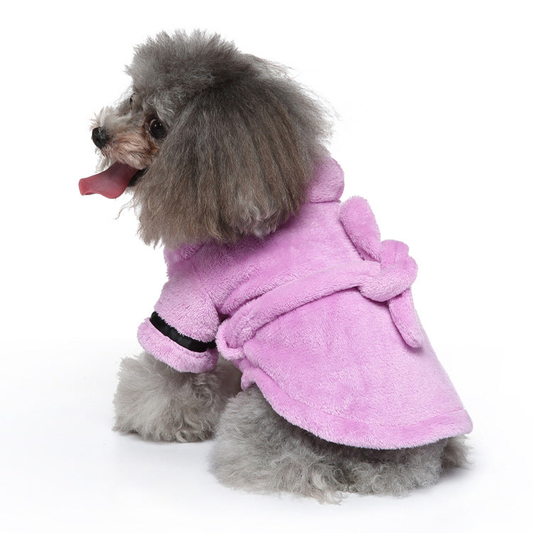 Household Dog Bath Towels Dog And Cat Bathrobe French Dou Pet Bathrobe Pajamas