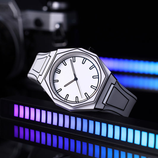 Comic Style Deep Waterproof Watch - Silicone Strap Casual Timepiece